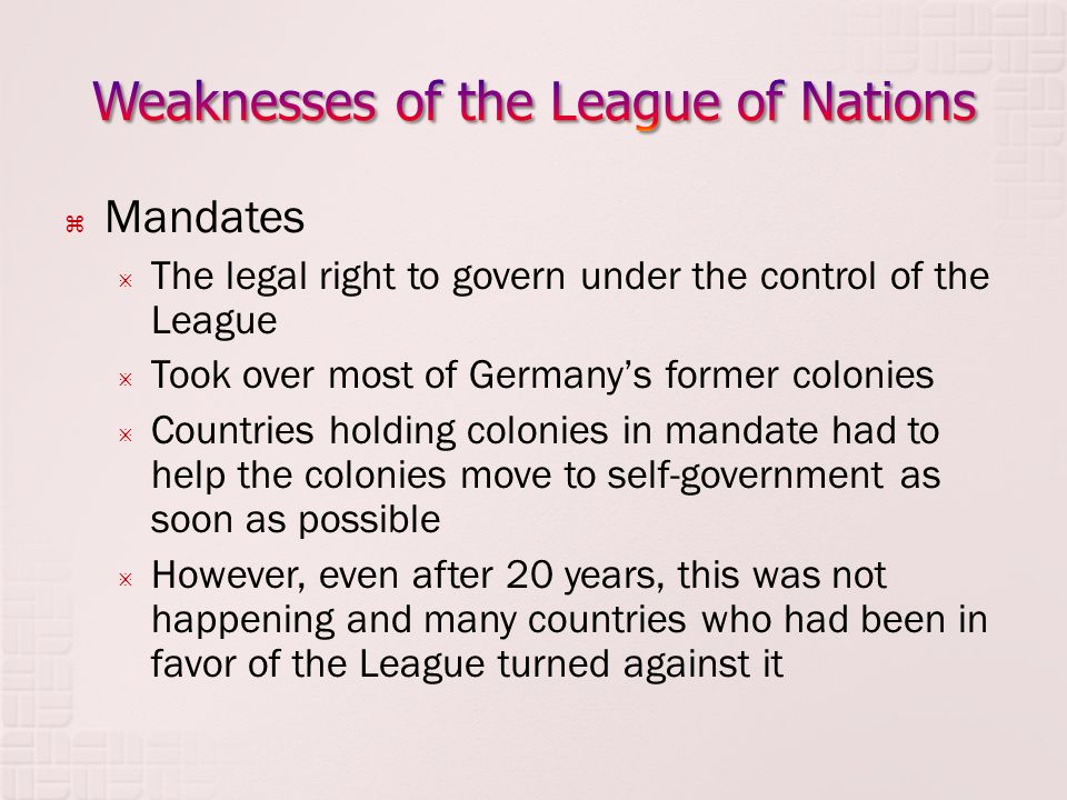 League of Nations - a Success or a Failure?